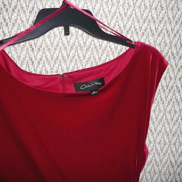 Red Velvet Holiday Dress 18 NWT - Picture 6 of 12